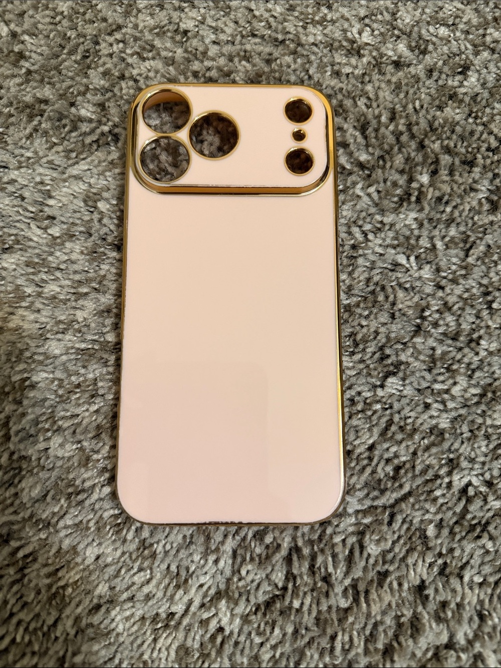 Pink Gold Trim Phone Case - iPhone 17 Pro Max
